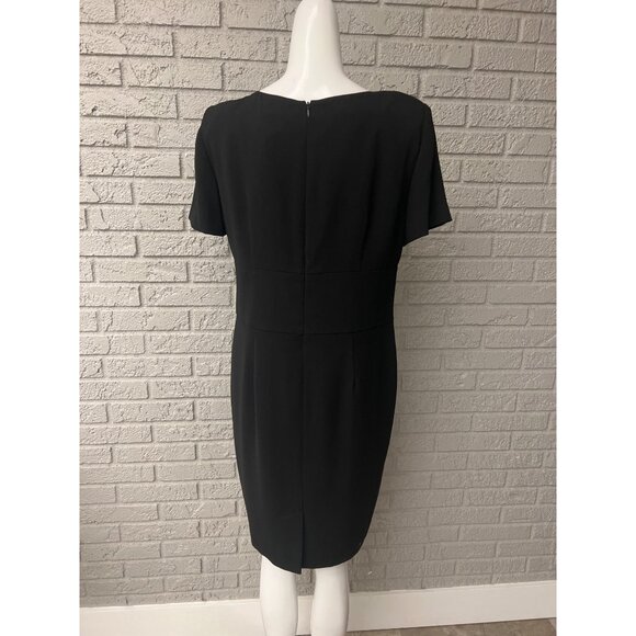 Positive Attitude Women Petite Black Ribbon Detail Dress and Jacket Set Size 12P - Picture 4 of 14